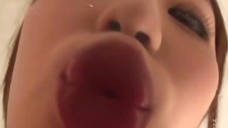 Japanese girl pov kiss lick