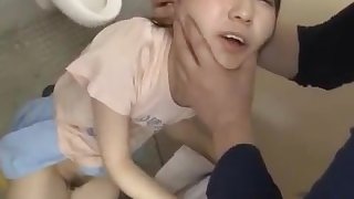 Jav Teen In Store Taken To Toilet And Fucked With Deep Throat Gag